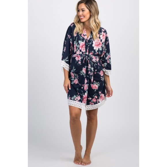 NWT!🌺Gorgeous Pinkblush Maternity Robe🌺 - Picture 3 of 5